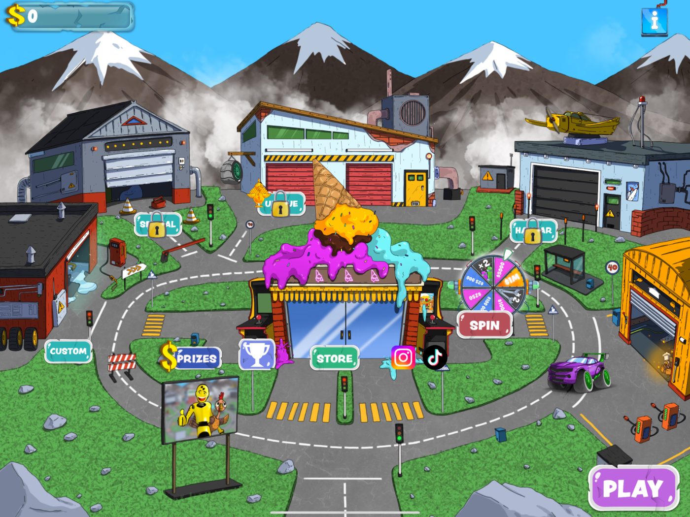 Crash Blast world hub